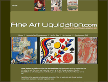 Tablet Screenshot of fineartliquidation.com